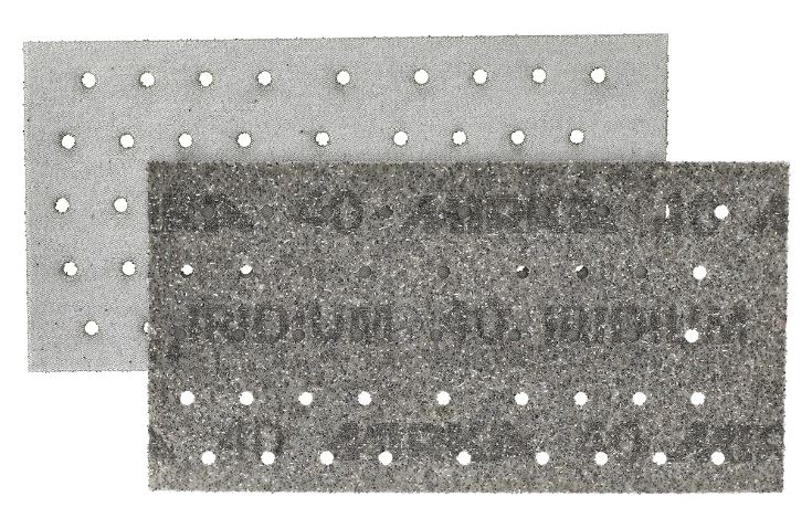Abbildung Mirka Iridium 93x180mm 45L Streifen Vorder- und Rückseite.