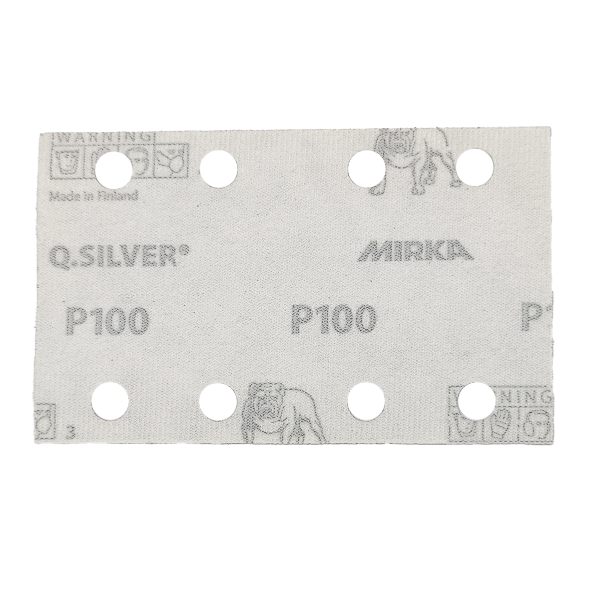Abbildung Mirka Q.Silver 81x133mm 8L Streifen Rückseite.