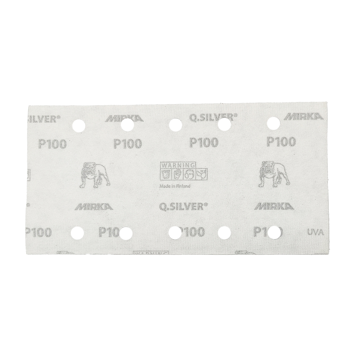 Abbildung Mirka Q.Silver 115x230mm 10L Streifen Rückseite.