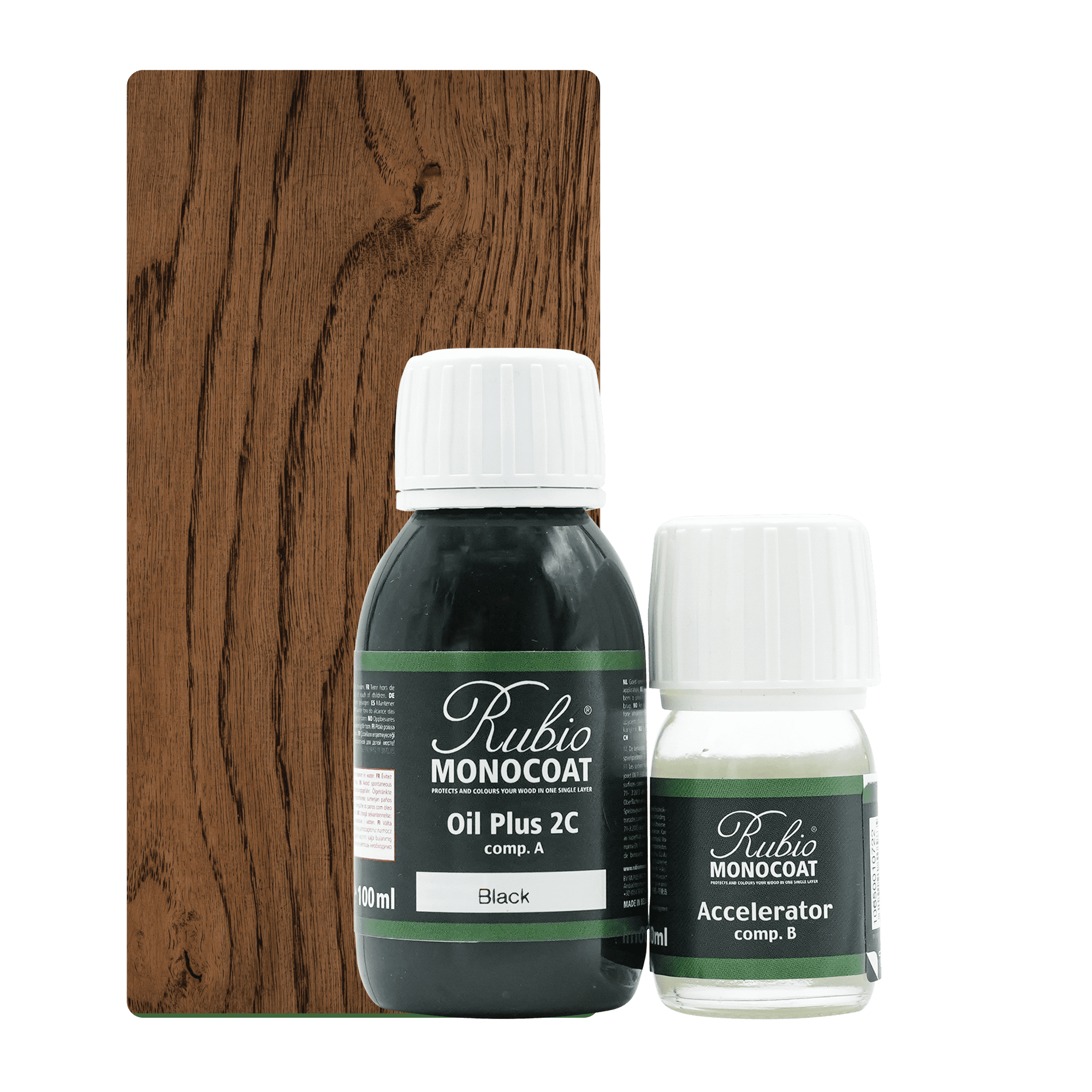 Abbildung RMC Oil Plus 2C Component A und B 130ml Farbton Black.