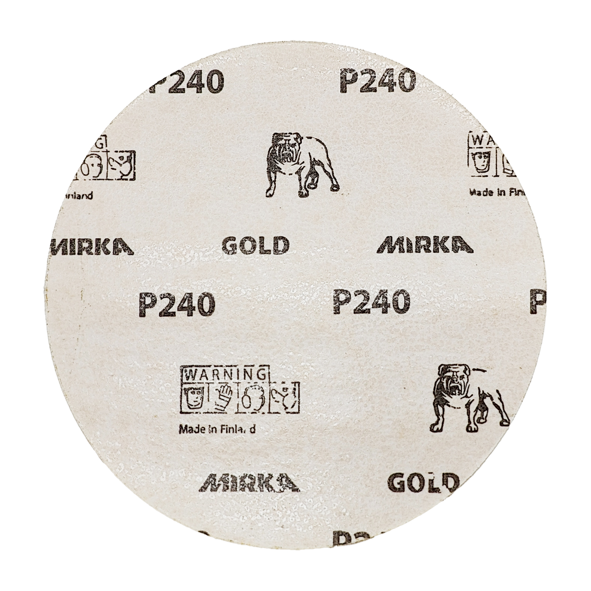Abbildung Mirka Gold STICK 150mm Scheiben Rückseite.