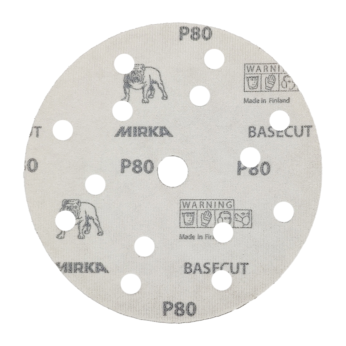 Abbildung Mirka Basecut 150mm 15L Scheiben Rückseite.