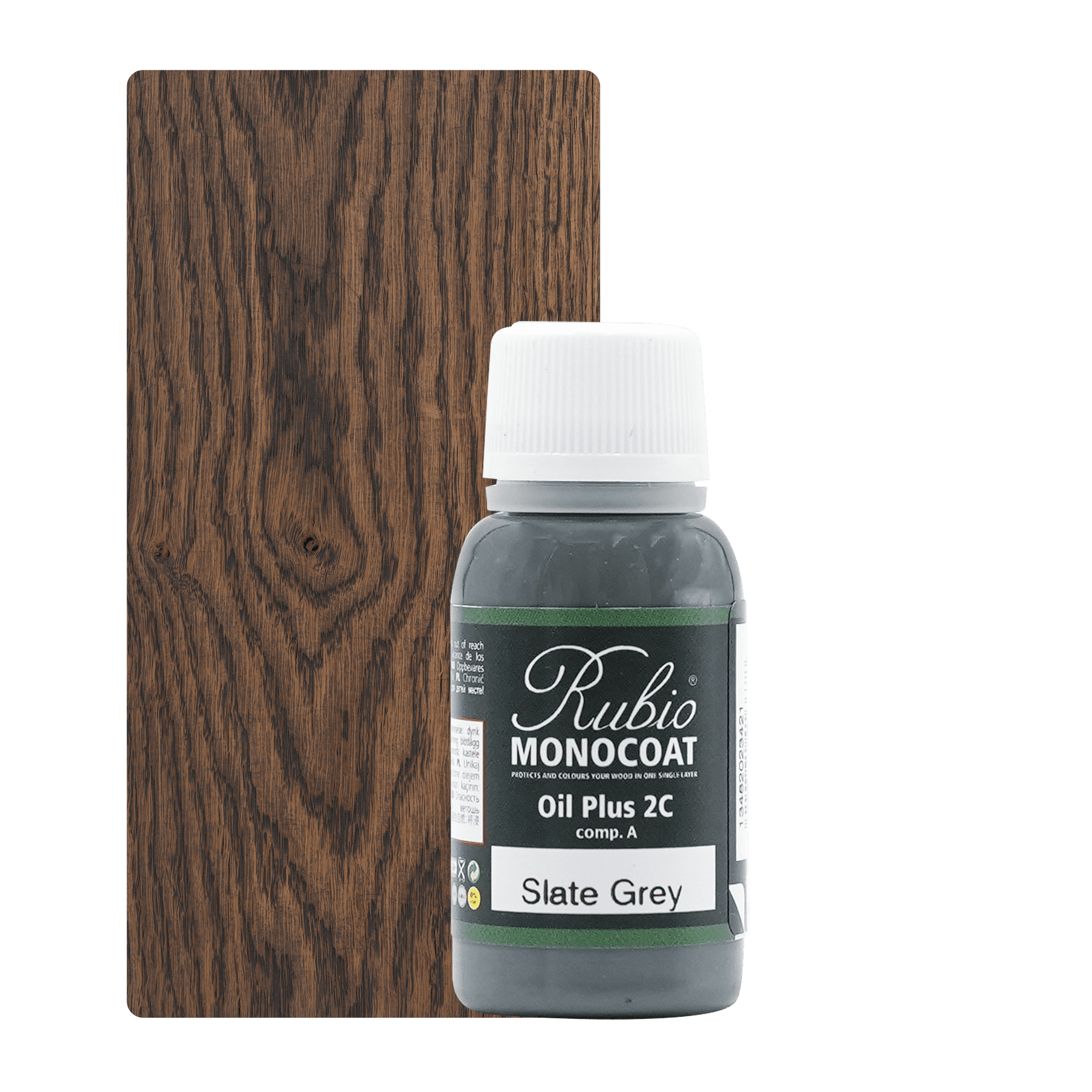 Abbildung RMC Oil Plus 2C Component A 20ml Farbton Slate Grey.