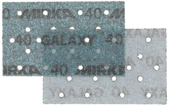 Abbildung Mirka Galaxy 81x133mm Streifen Vorder- und Rückseite.