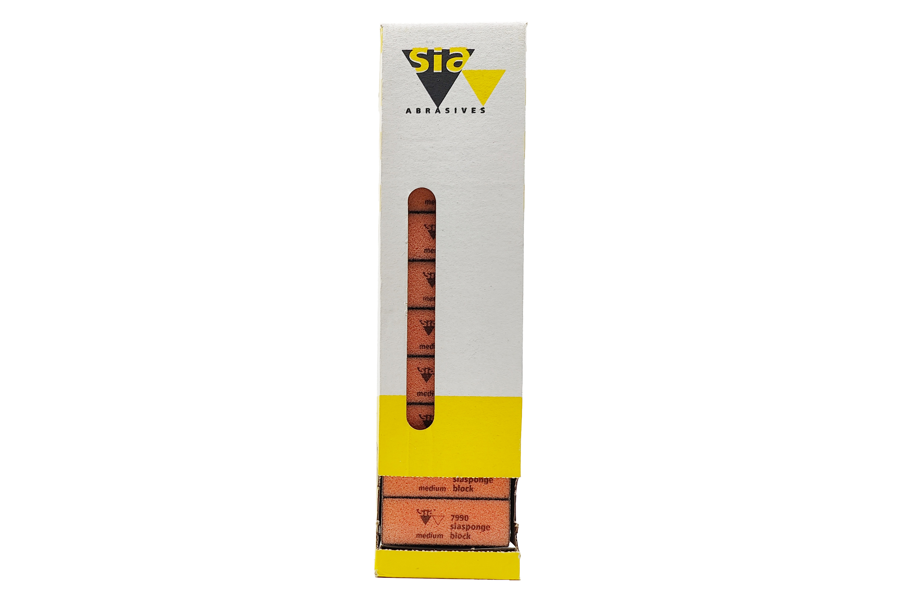 Abbildung Sia 7990 Siasponge Hart K60 (Orange) medium mit 10Pack Verpackung.