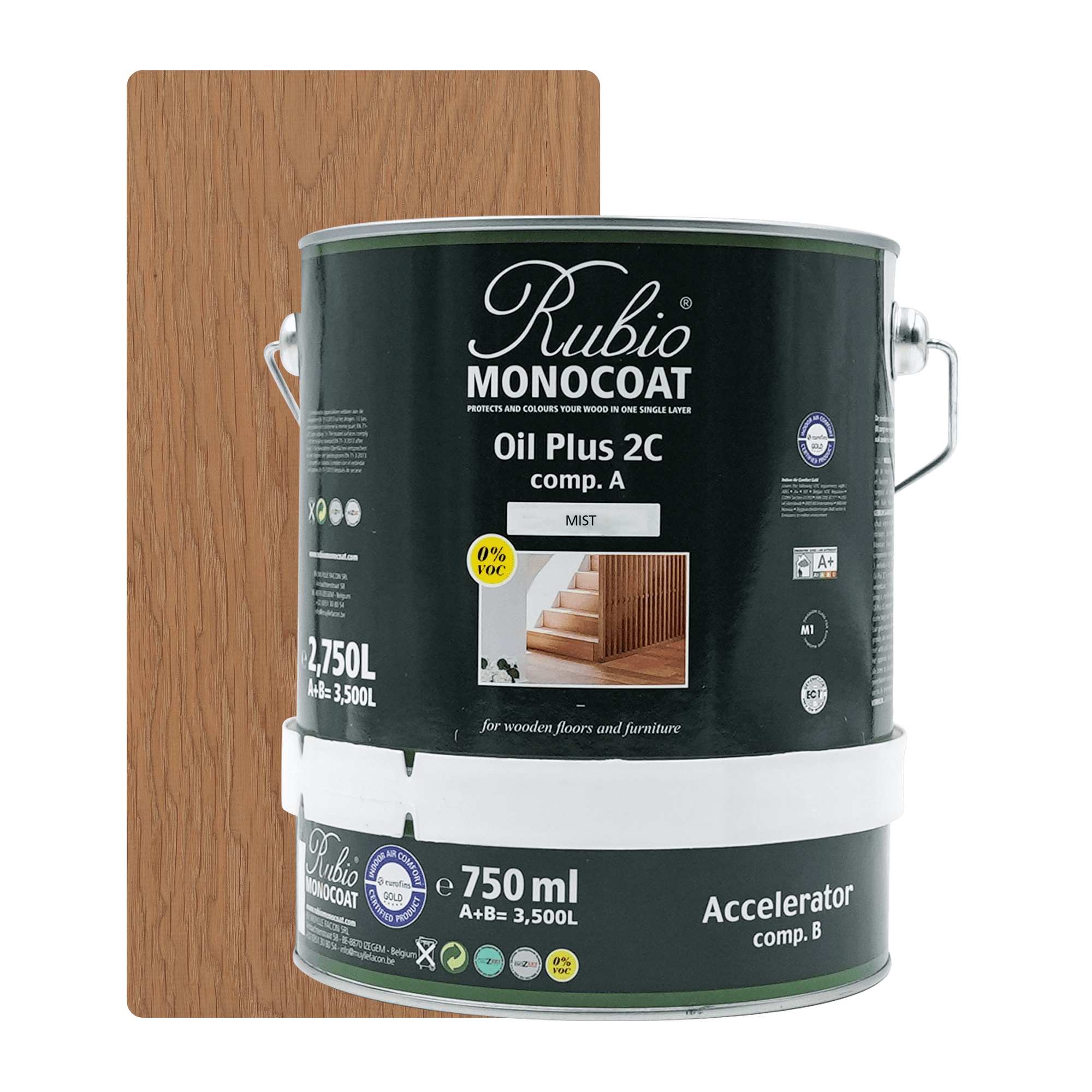 Abbildung RMC Oil Plus 2C Component A und B 3500ml Farbton Mist.