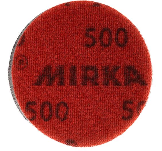 Abbildung Mirka Abralon 77mm Scheibe Rückseite.