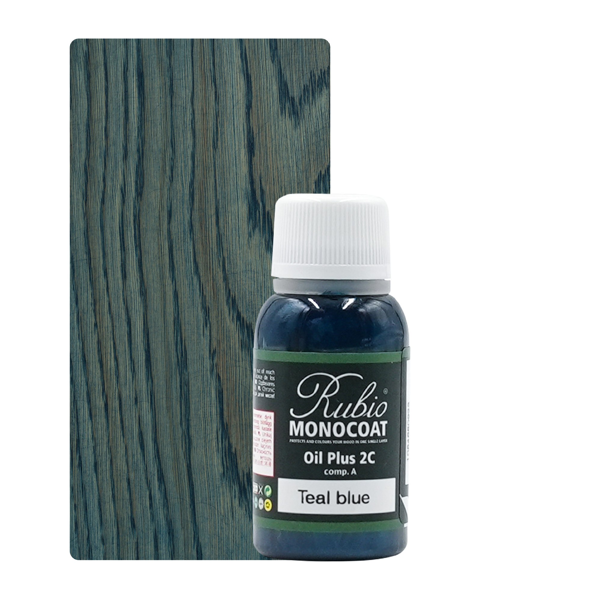 Abbildung RMC Oil Plus 2C Component A 20ml Farbton Teal Blue.