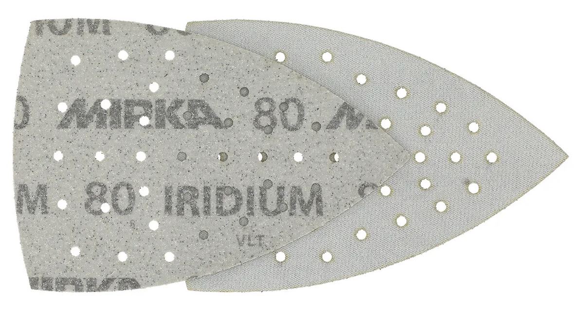 Abbildung Mirka Abranet 100x152x152mm Dreiecke Vorder- und Rückseite.