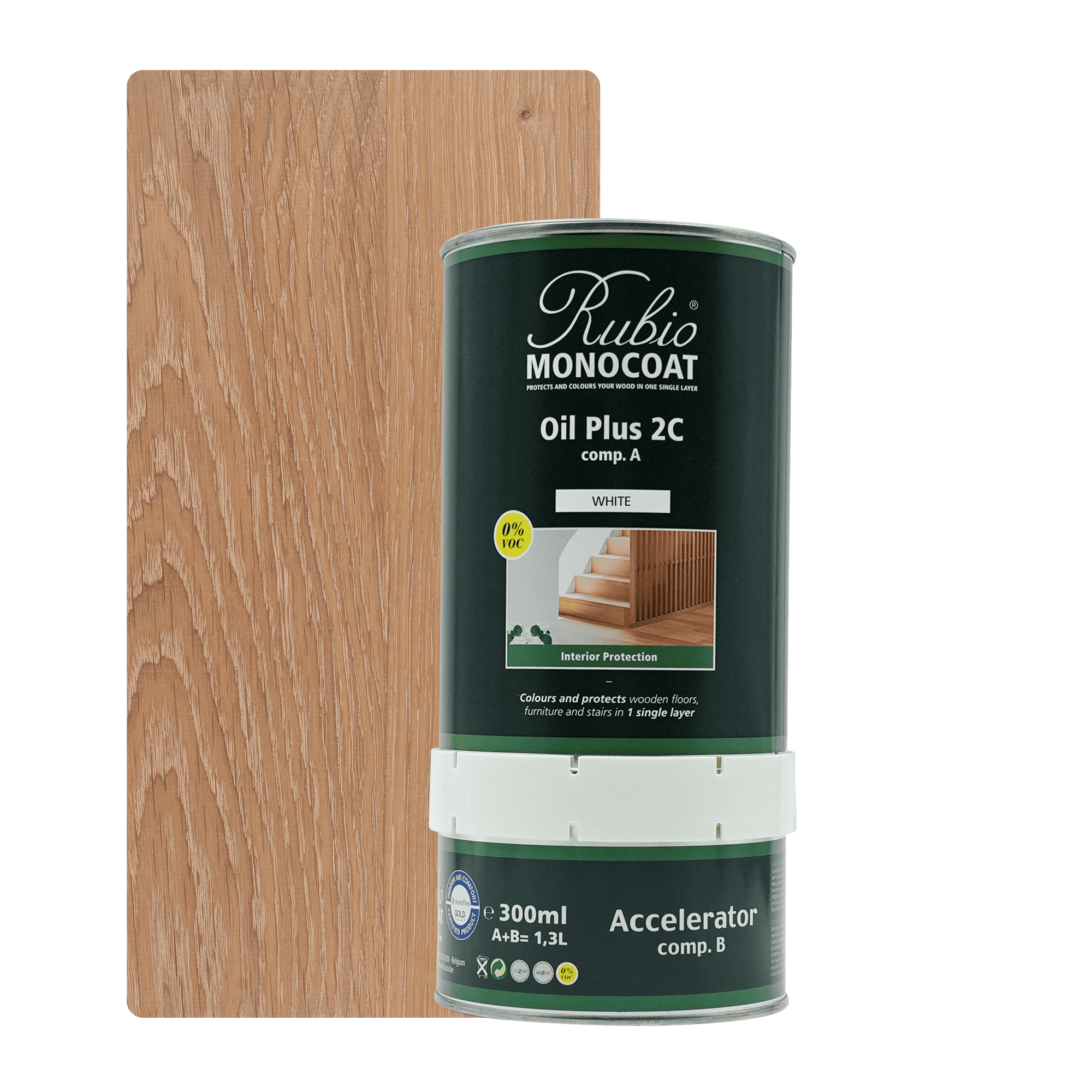 Abbildung RMC Oil Plus 2C Component A und B 1300ml Farbton White.