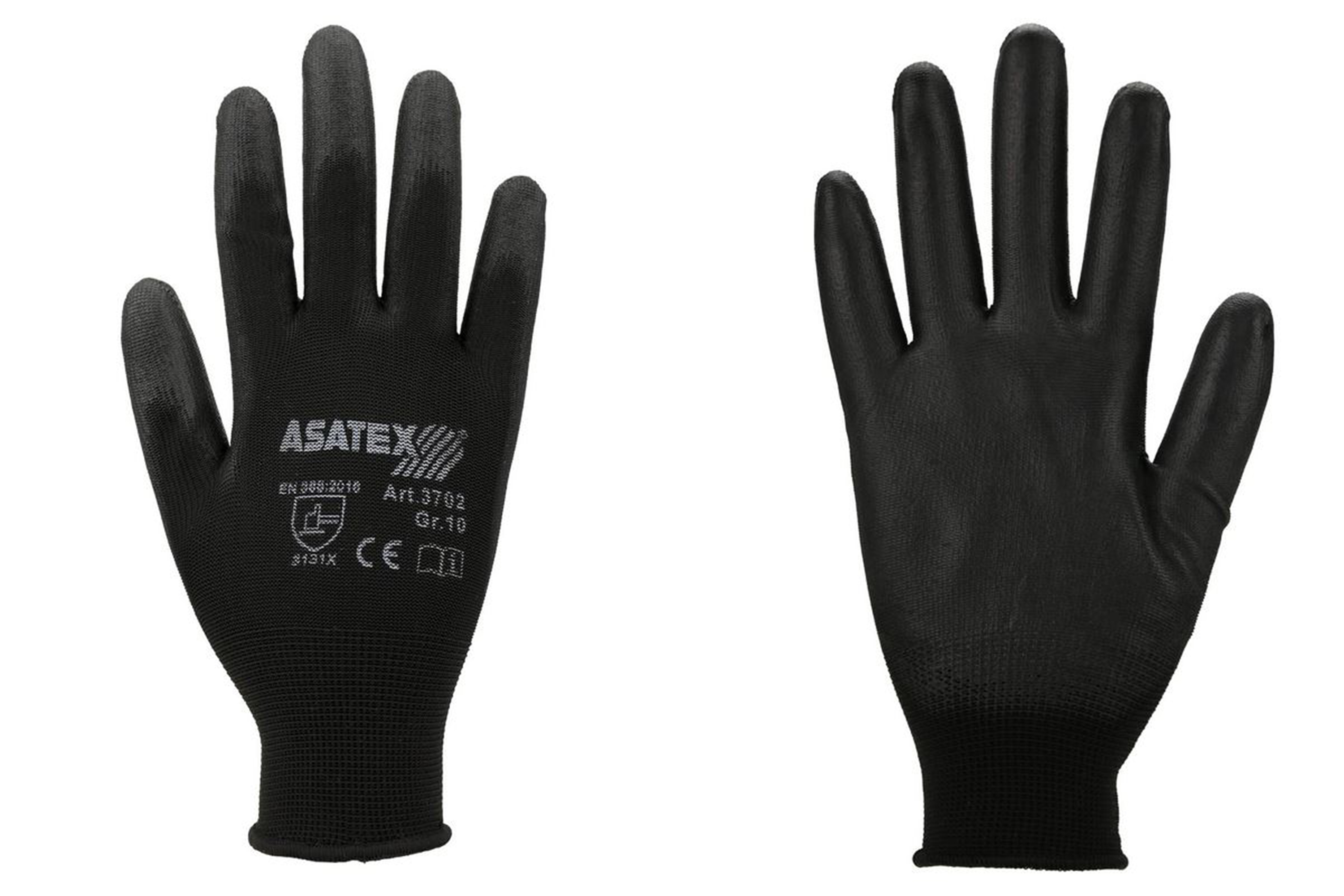 Abbildung Asatex Handschuh 3702 Vorder- und Rückseite.