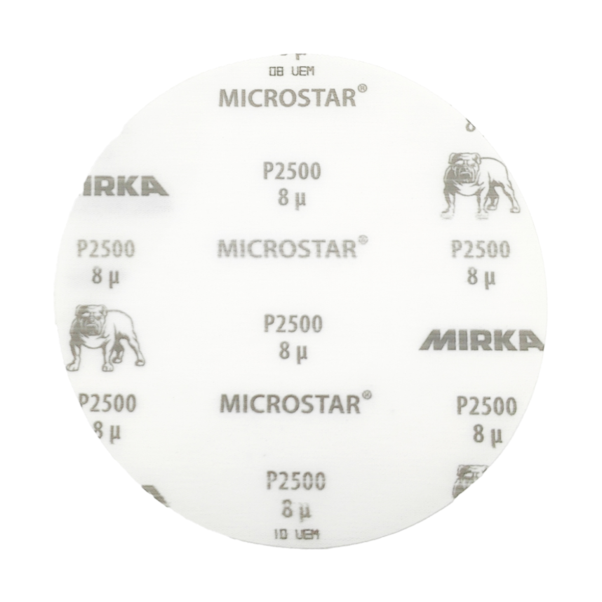 Abbildung Mirka Microstar 150mm Scheibe Vorderseite.