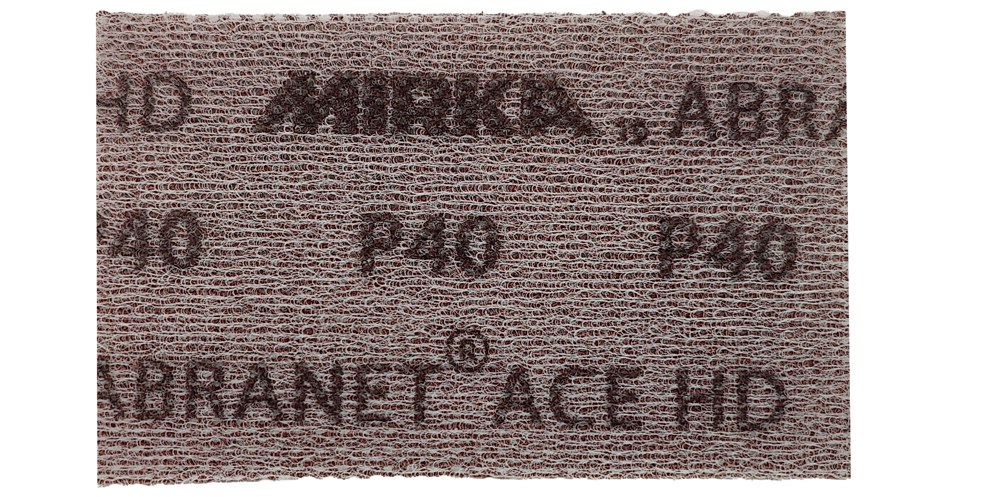 Abbildung Mirka Abranet ACE HD 81x133mm Streifen Rückseite.