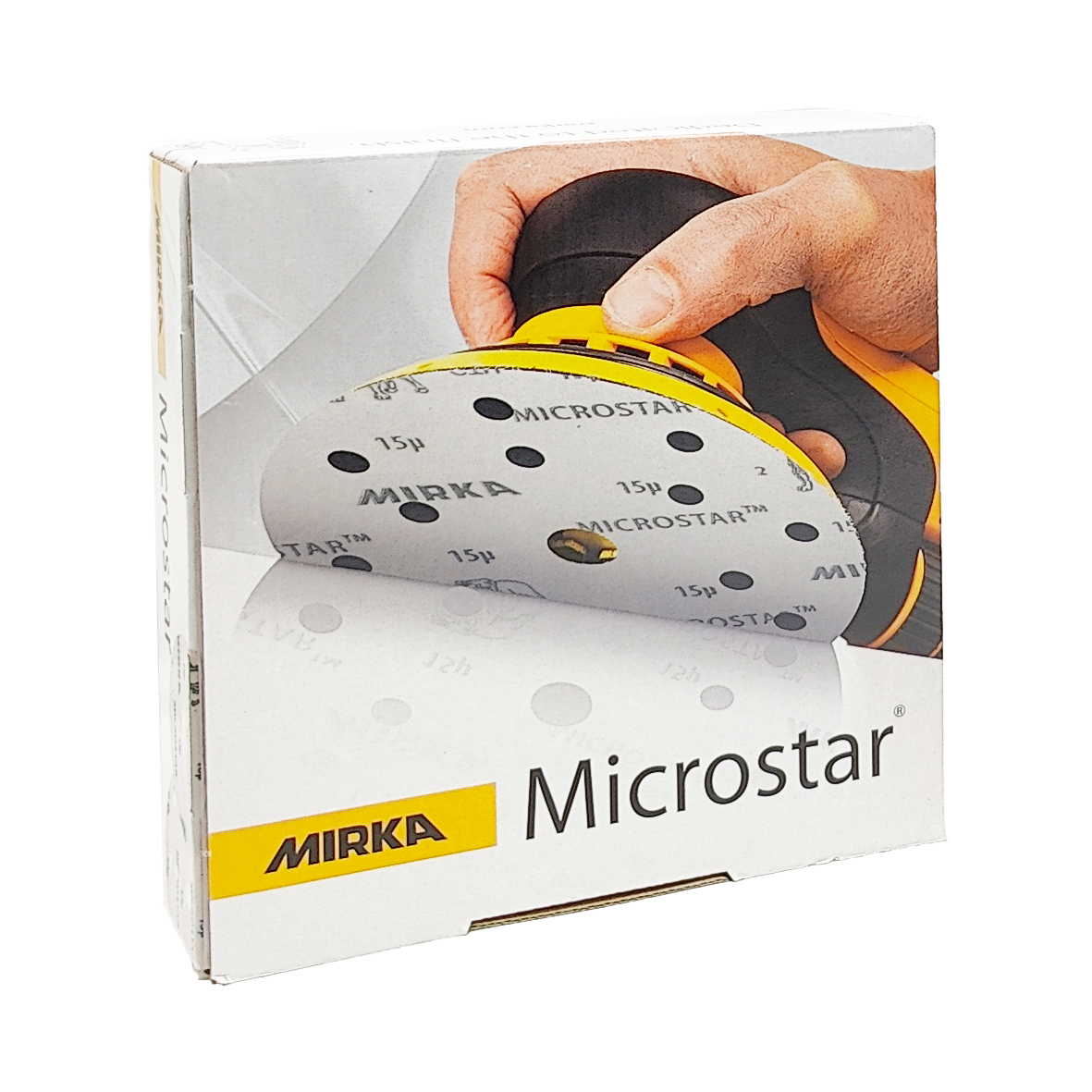 Abbildung Mirka Microstar 150mm Verpackung.