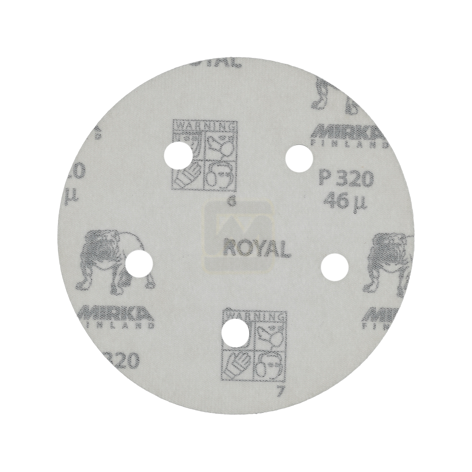 Abbildung Mirka Royal 125mm 5L Scheibe - Rückseite.