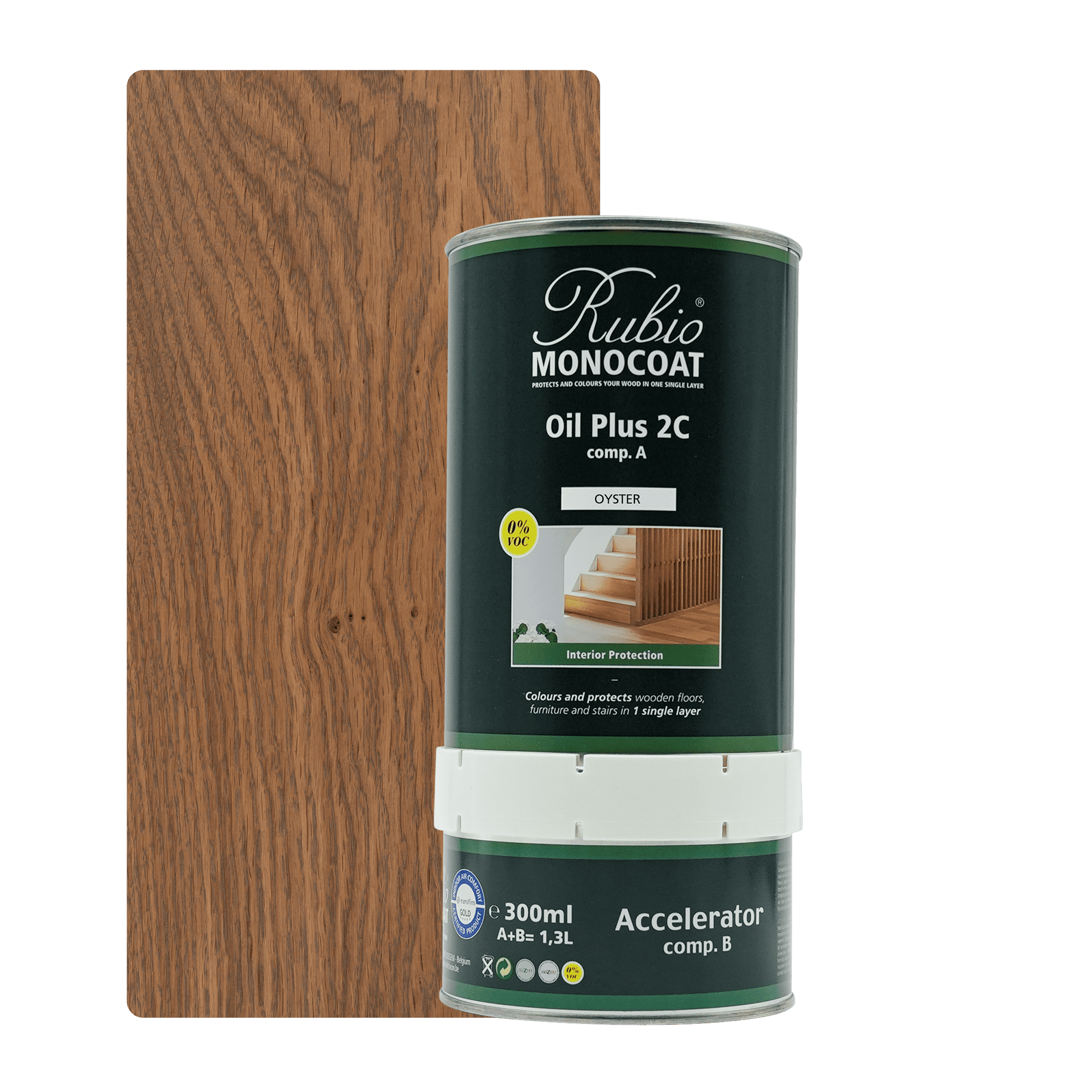 Abbildung RMC Oil Plus 2C Component A und B 1300ml Farbton Oyster.