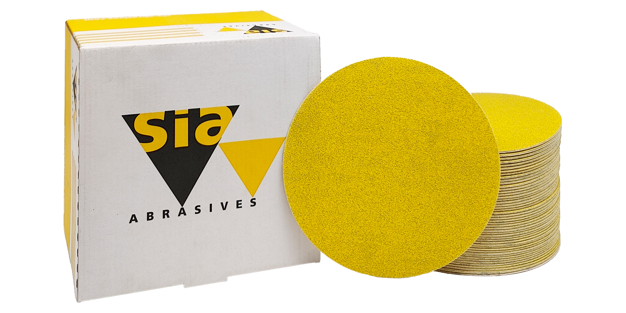 Abbildung Sia Siarexx 150mm Verpackung und Scheiben Stapel.