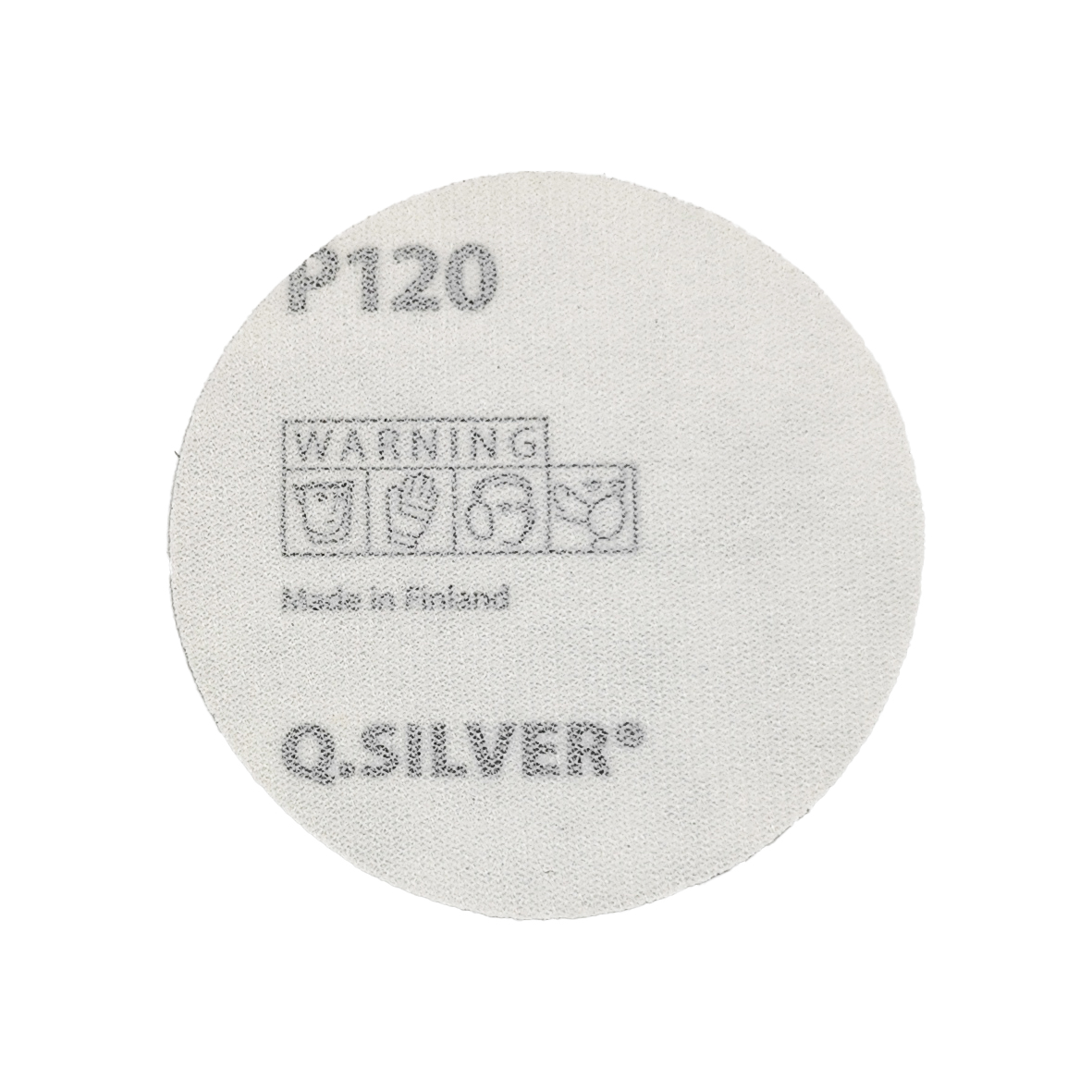 Abbildung Mirka Q.Silver 77mm Scheibe Rückseite.