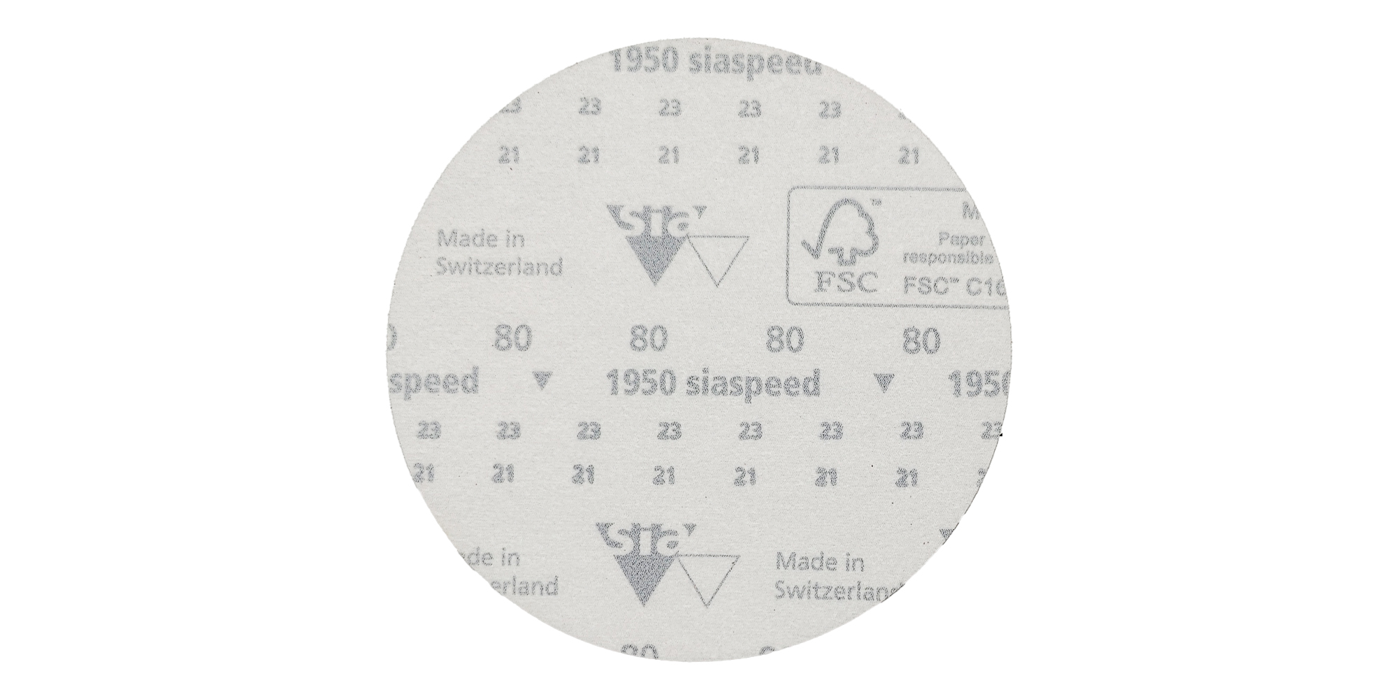 Abbildung Sia Siaspeed 150mm Scheiben Rückseite.