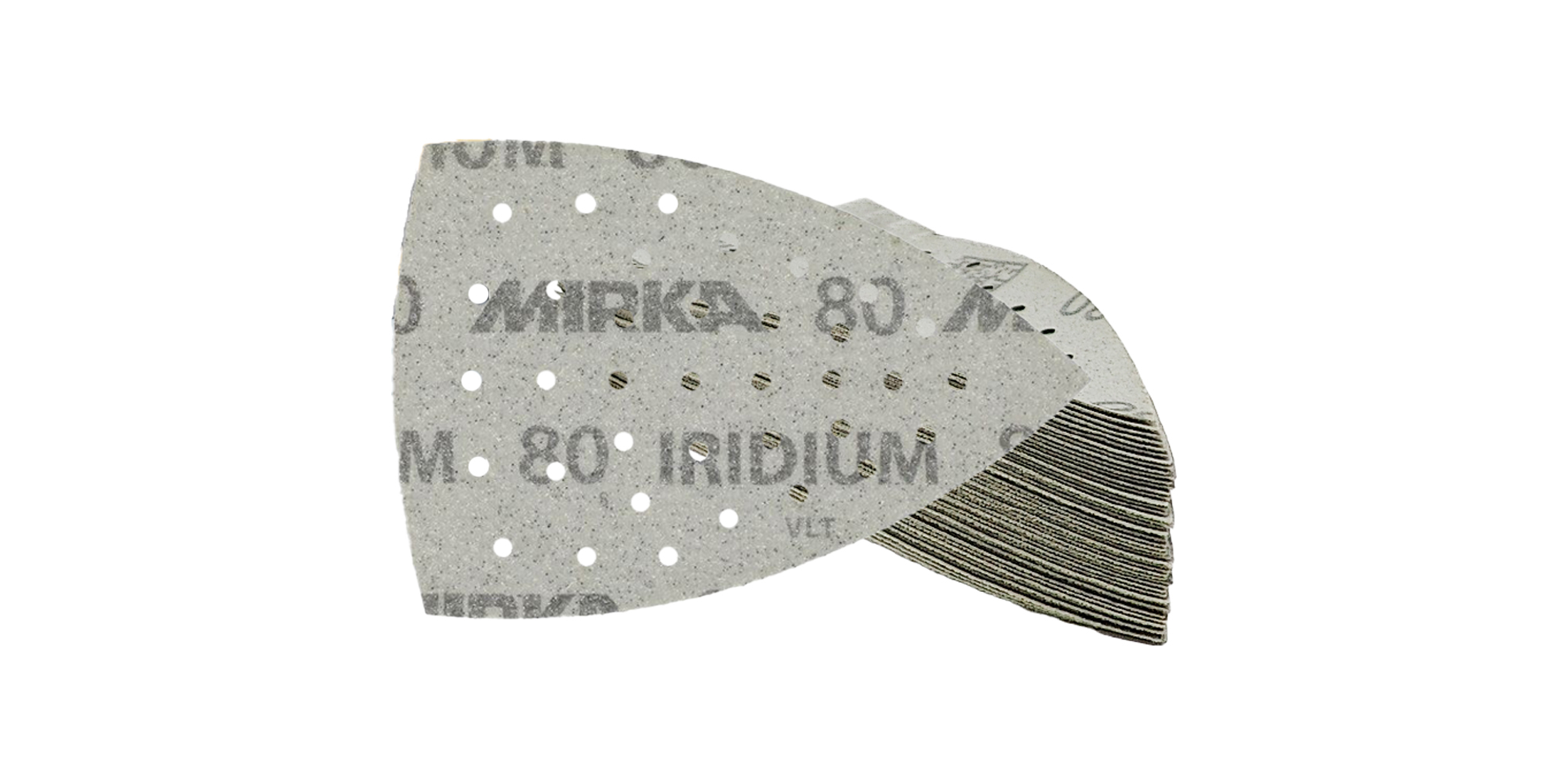 Abbildung Mirka Abranet 100x152x152mm Dreiecke als Stapel.