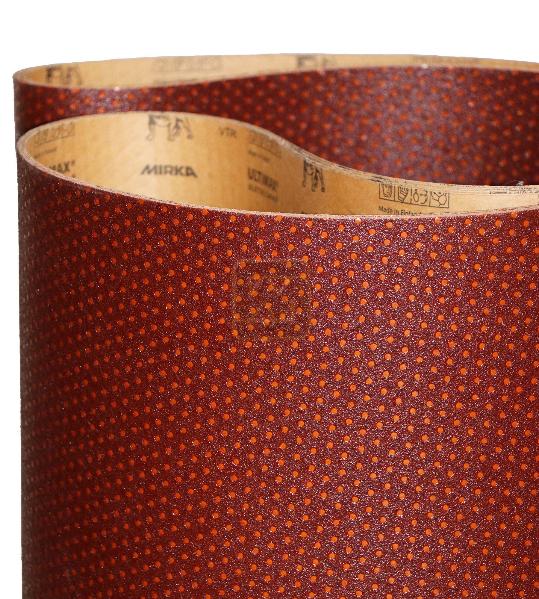 Abbildung Mirka Ultimax 1120x2150mm Breitband Zusammengerollt-Nahaufnahme.