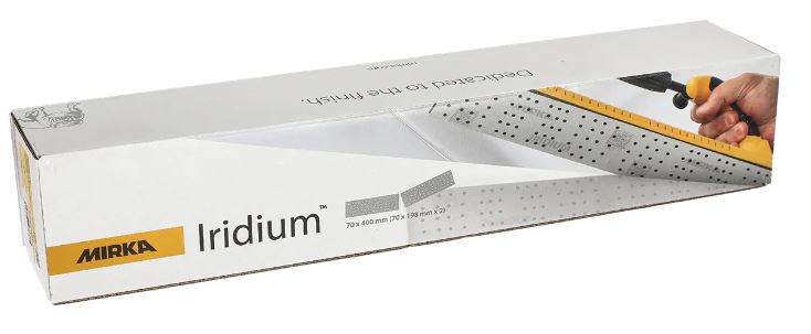 Abbildung Mirka Iridium 70x400mm 140L Verpackung.