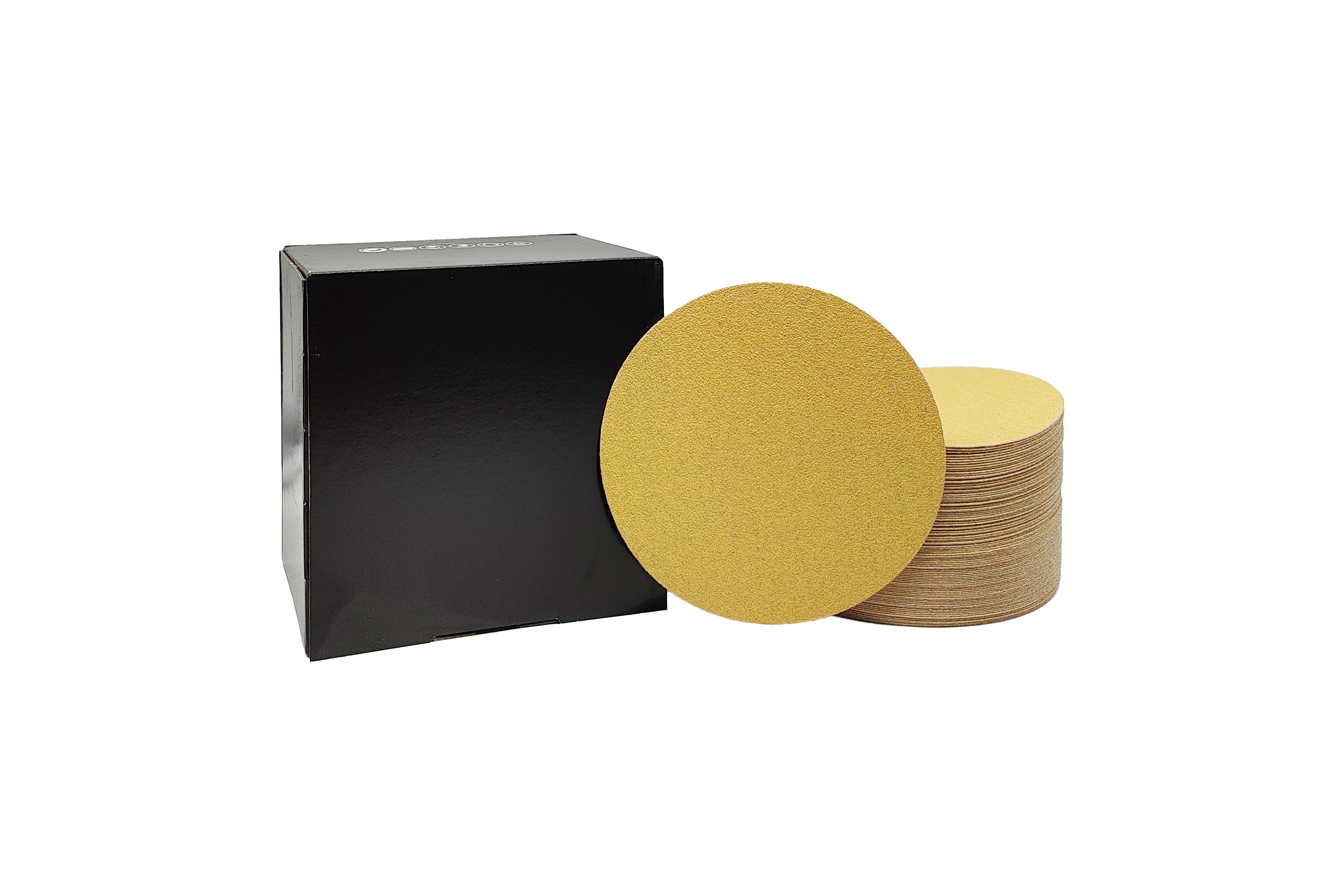 Abbildung WZ-N Gold 150mm Verpackung und Scheiben als Stapel.