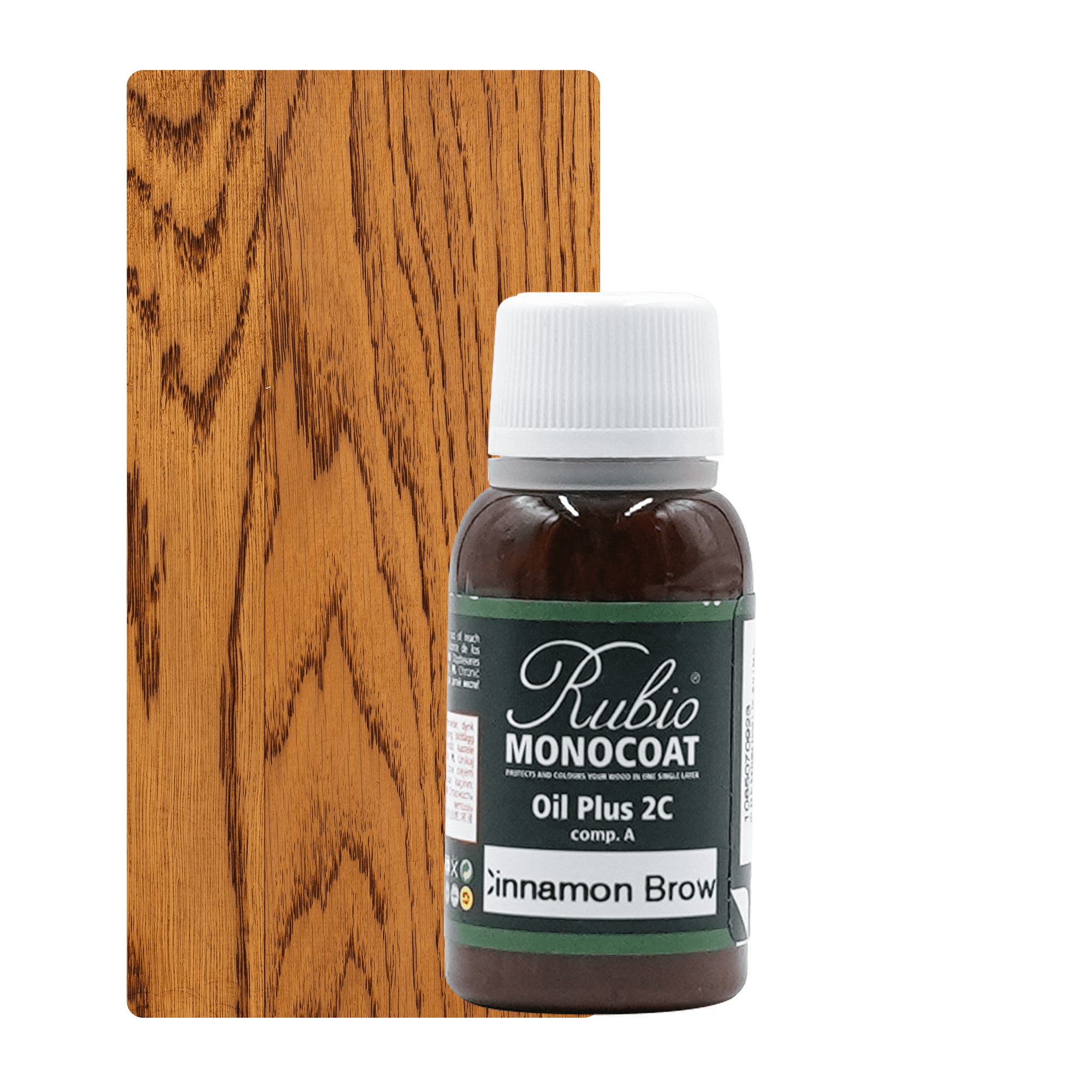 Abbildung RMC Oil Plus 2C Component A 20ml Farbton Cinnamon Brown.