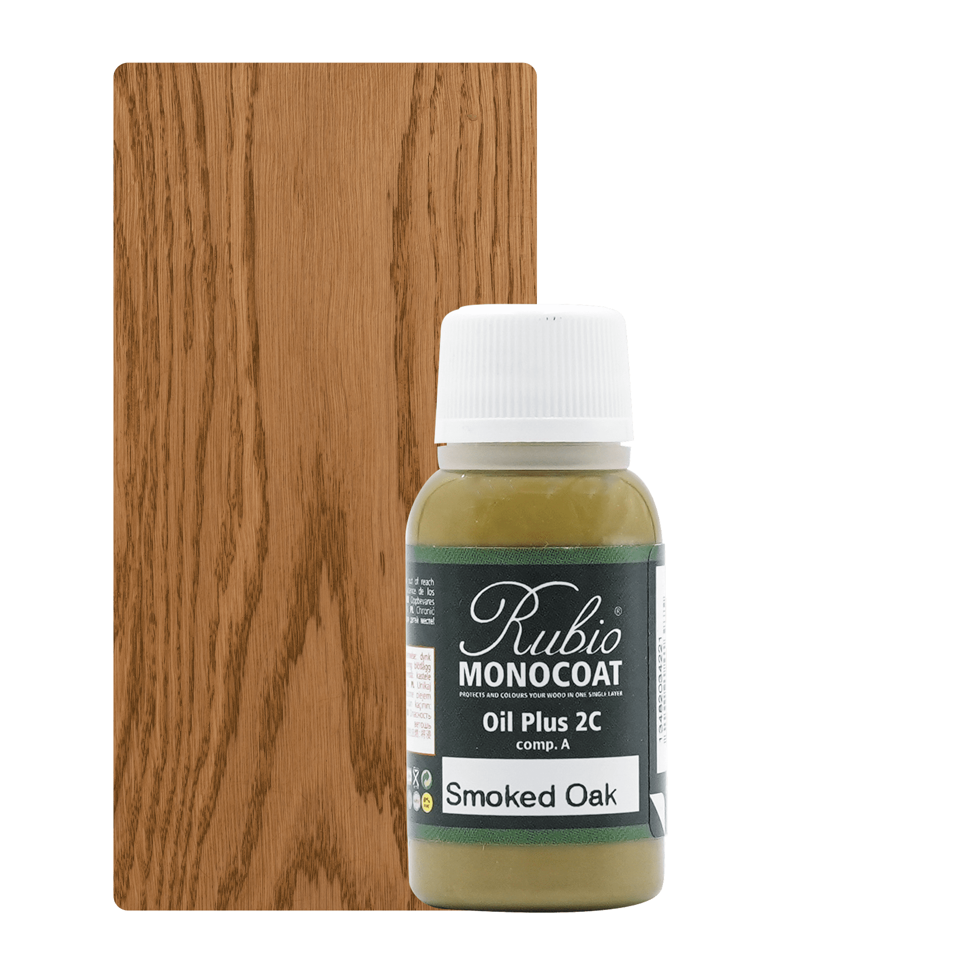 Abbildung RMC Oil Plus 2C Component A 20ml Farbton Smoked Oak.