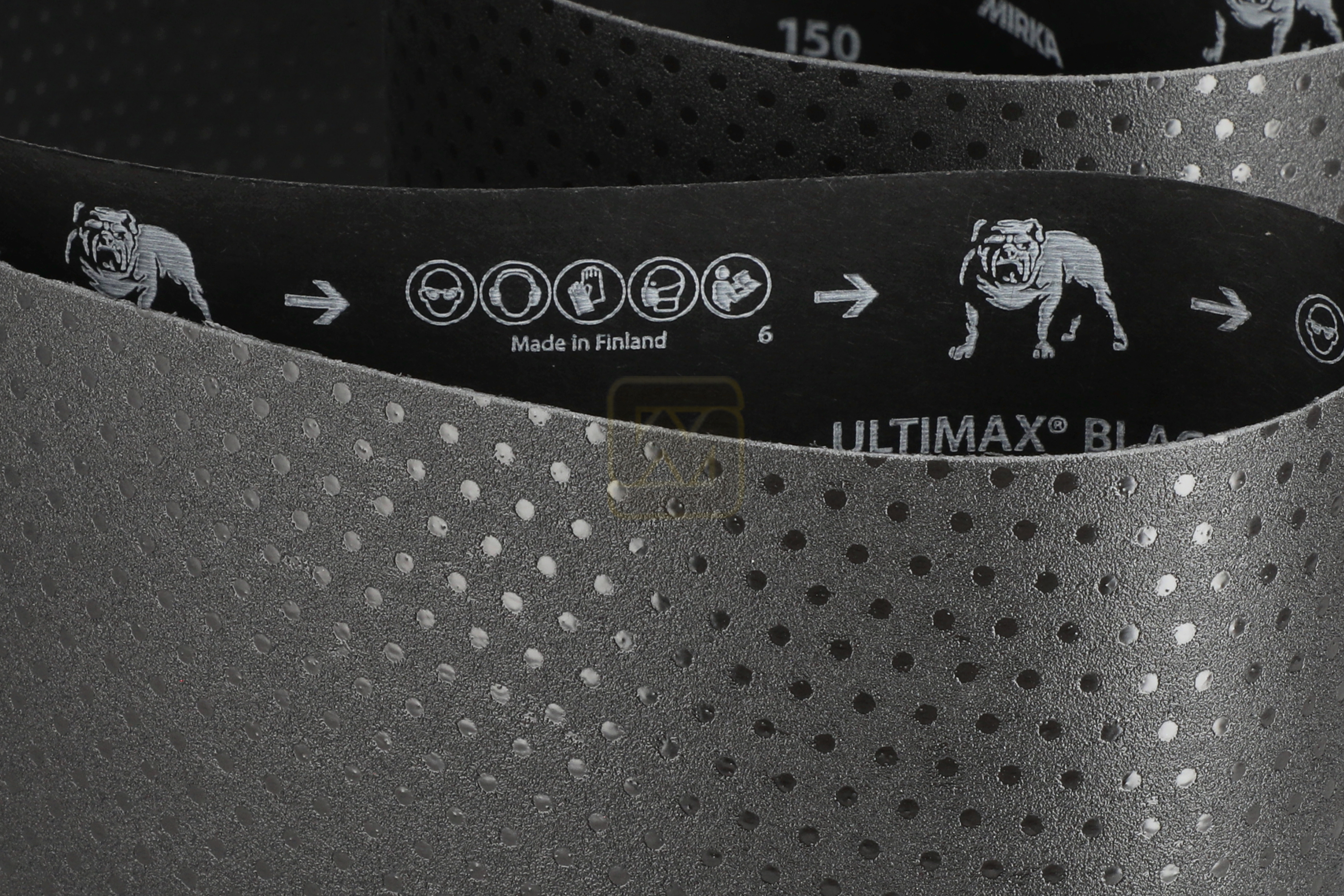 Abbildung Mirka Ultimax Black 150x2250mm Nahaufnahme.