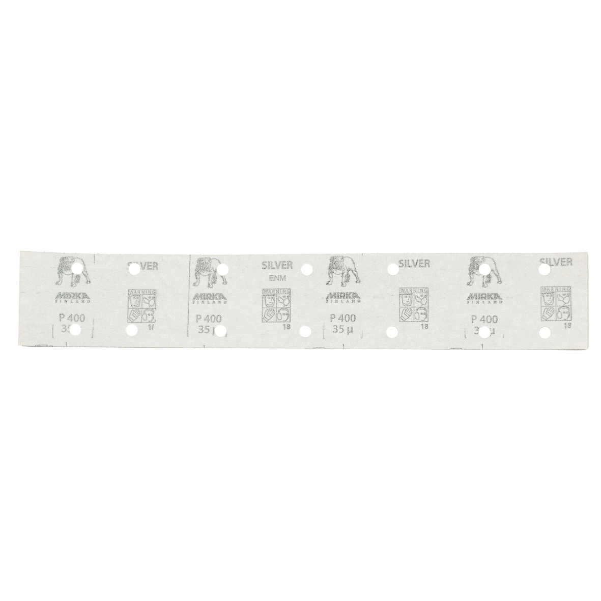 Abbildung Mirka Q.Silver 70x420mm 14L Streifen Rückseite.