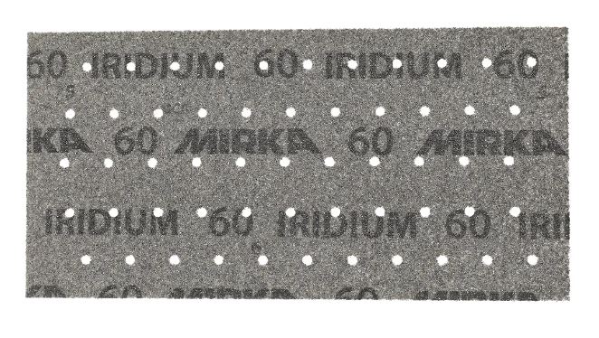 Abbildung Mirka Iridium 115x230mm 55L Streifen Vorderseite.