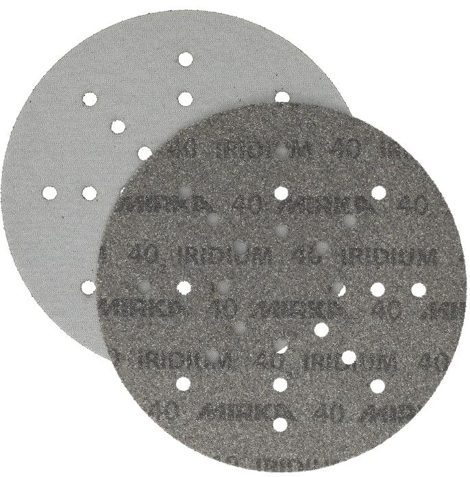 Abbildung Mirka Iridium 225mm 24L Scheiben Vorder- und Rückseite.