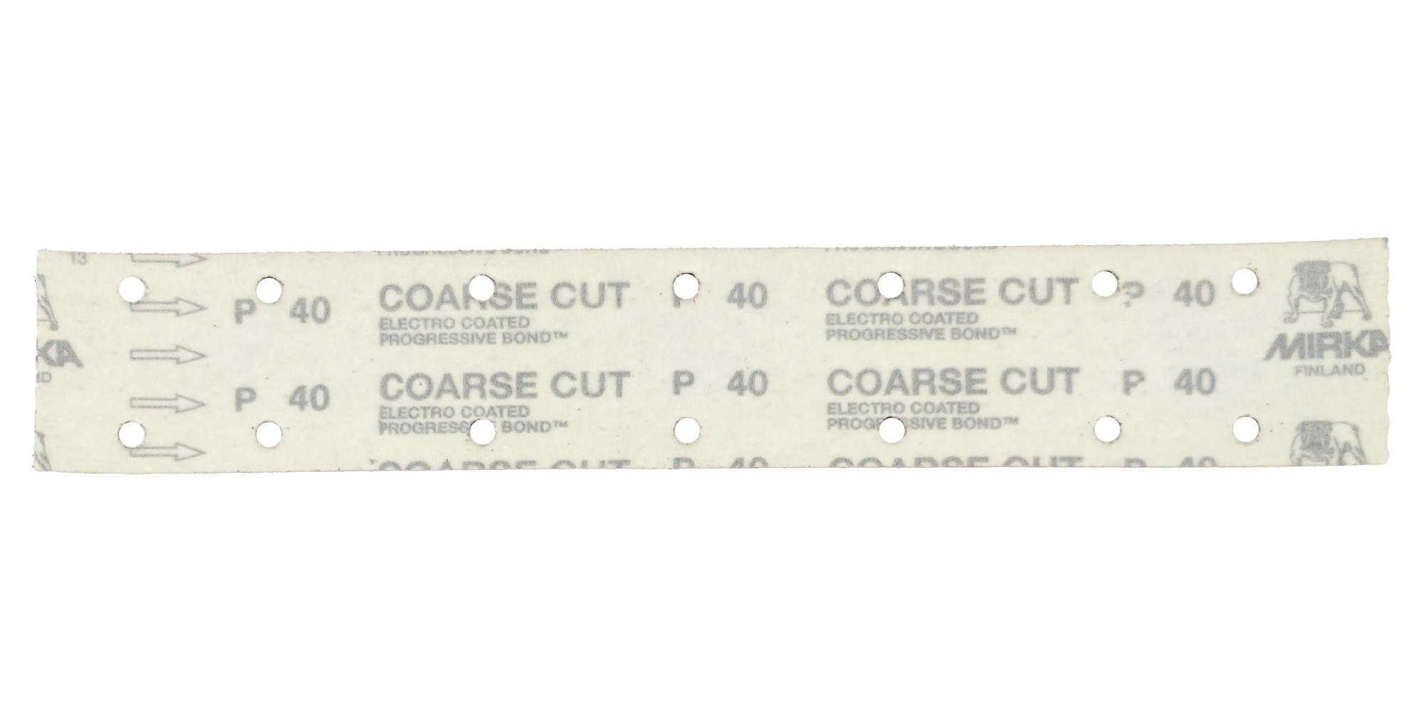 Abbildung Mirka Coarse Cut 70x420mm Streifen Rückseite.