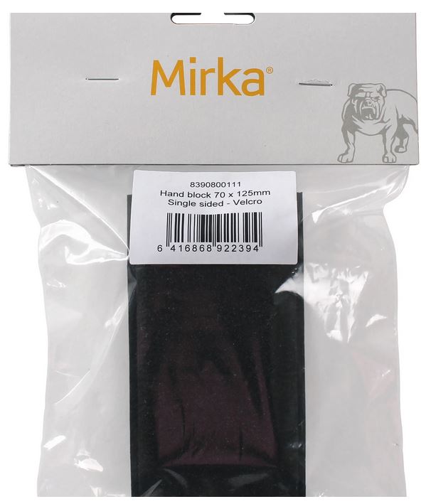 Abbildung Mirka Handlock 70x125mm Grip mit Verpackung.