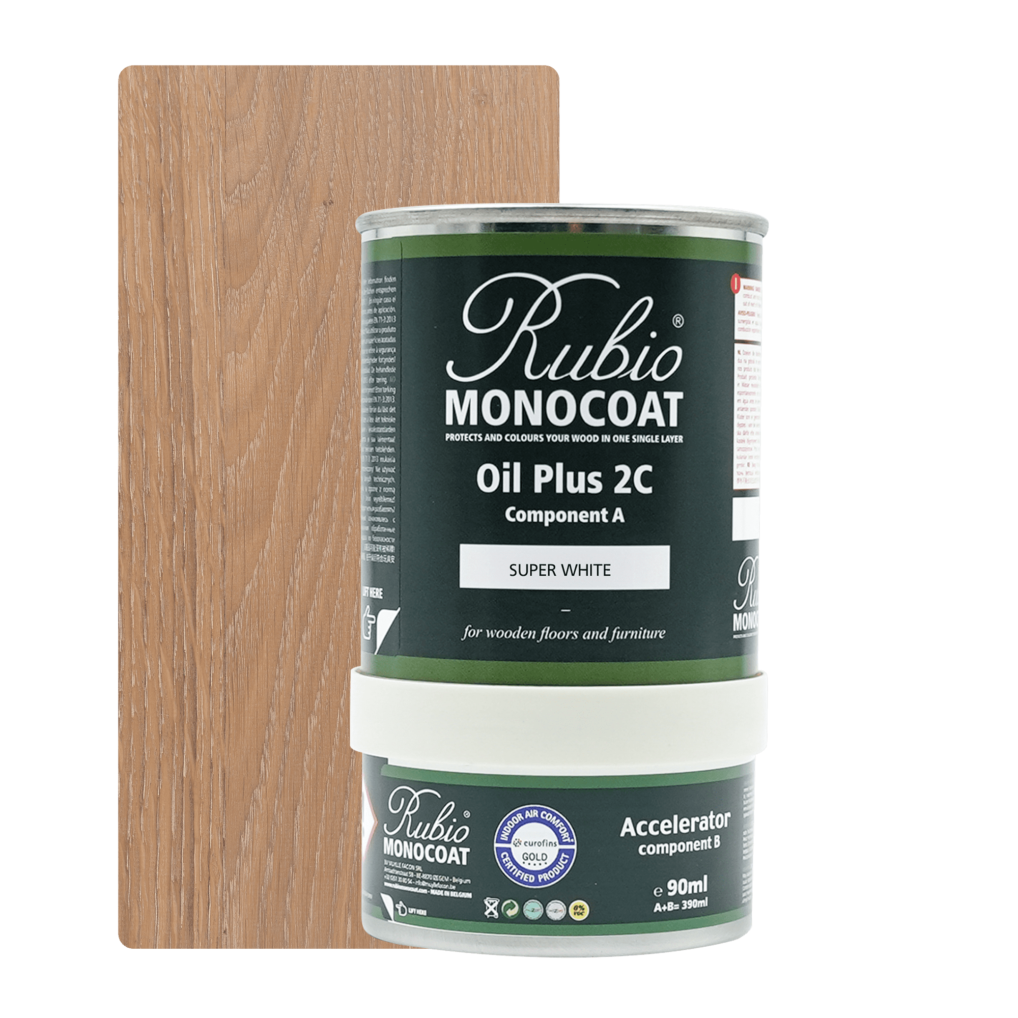 Abbildung RMC Oil Plus 2C Component A und B 390ml Farbton Super White.