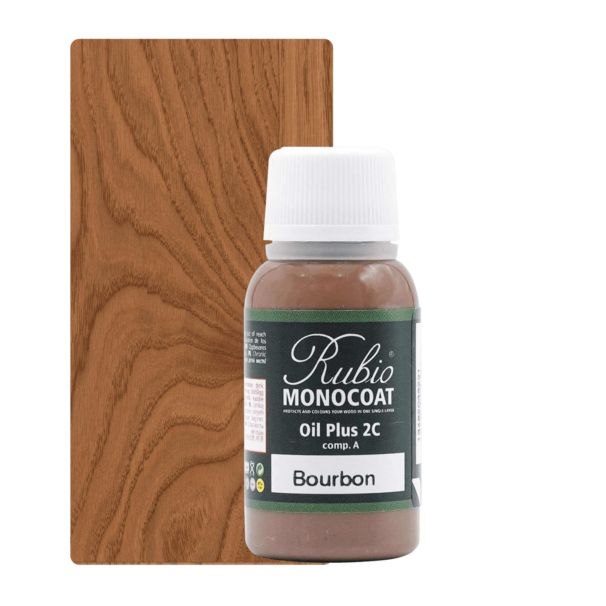 Abbildung RMC Oil Plus 2C Component A 20ml Farbton Bourbon.