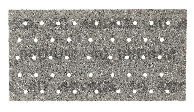 Abbildung Mirka Iridium 93x180mm 45L Streifen Vorderseite.