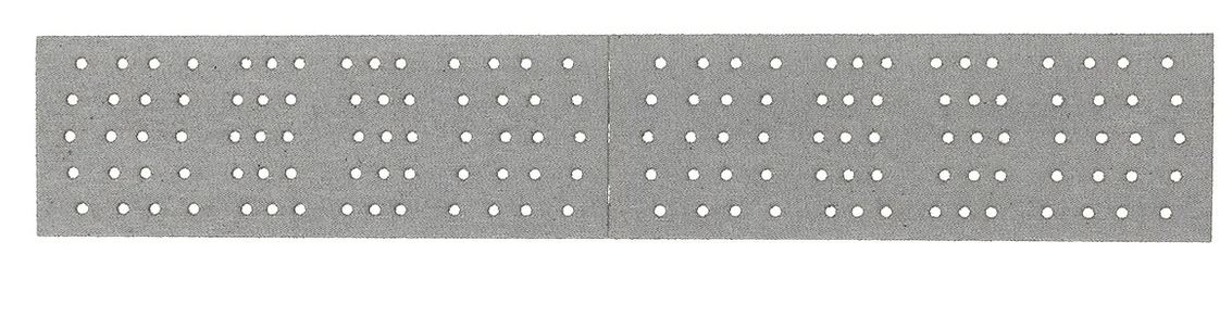 Abbildung Mirka Iridium 70x400mm 140L Streifen Rückseite.